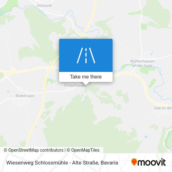 Wiesenweg Schlossmühle - Alte Straße map