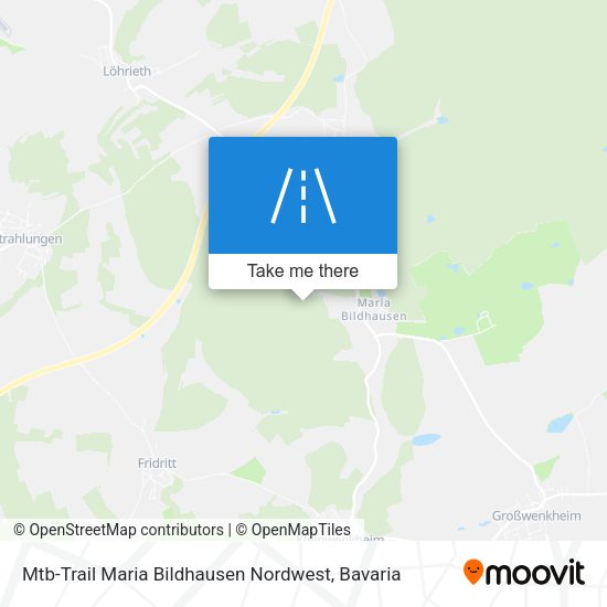 Mtb-Trail Maria Bildhausen Nordwest map