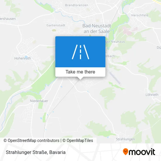 Карта Strahlunger Straße