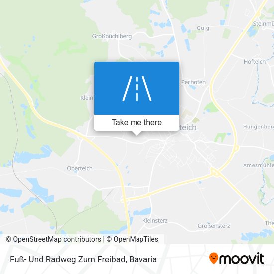 Карта Fuß- Und Radweg Zum Freibad