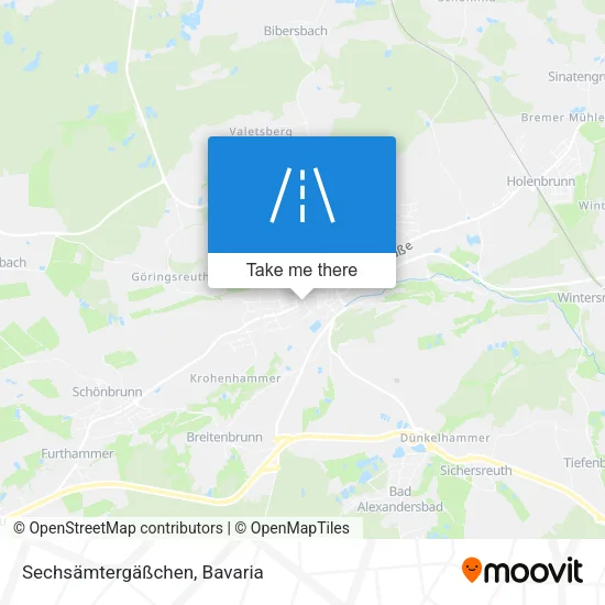 Карта Sechsämtergäßchen