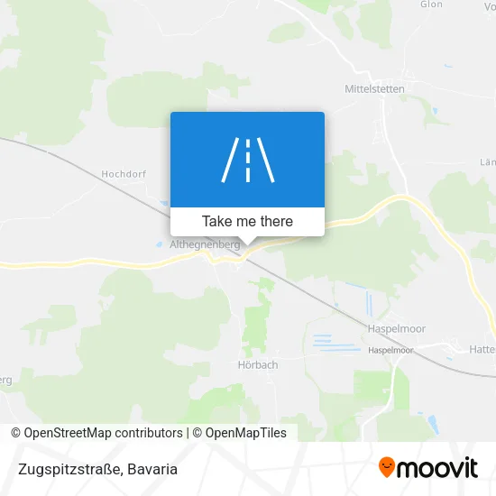 Карта Zugspitzstraße