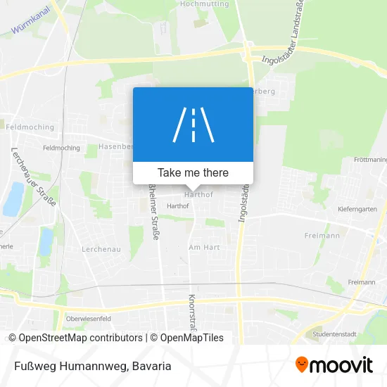 Карта Fußweg Humannweg
