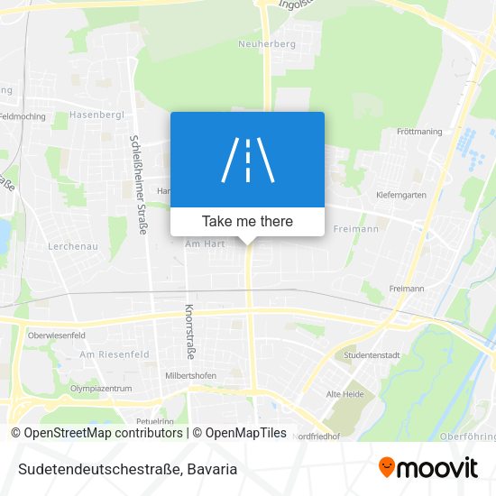 Sudetendeutschestraße map