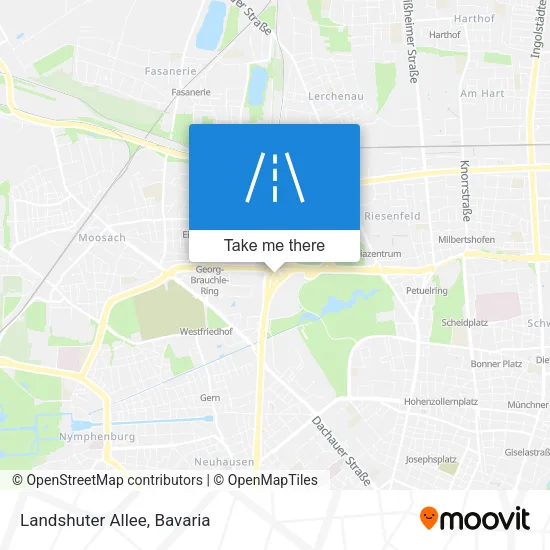 Landshuter Allee map