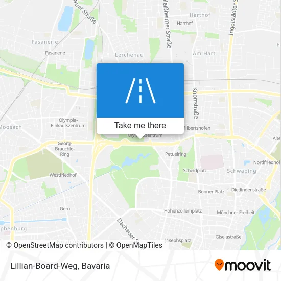 Карта Lillian-Board-Weg