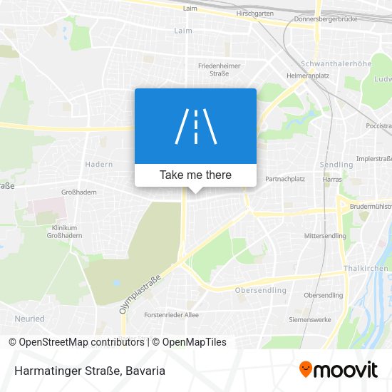 Harmatinger Straße map