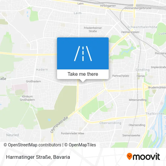 Карта Harmatinger Straße
