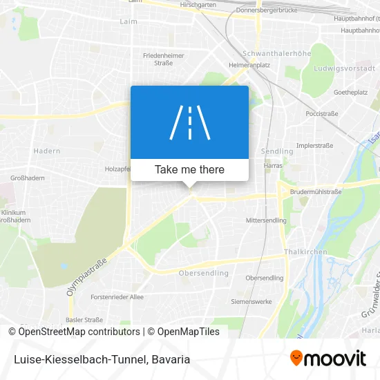 Карта Luise-Kiesselbach-Tunnel