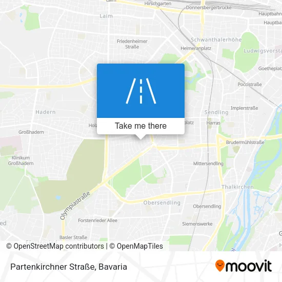 Карта Partenkirchner Straße