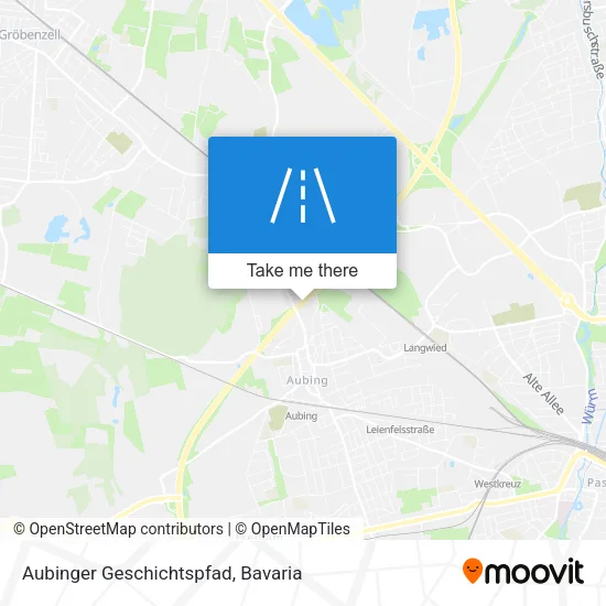 Карта Aubinger Geschichtspfad