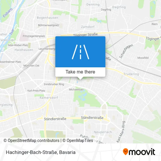 Карта Hachinger-Bach-Straße