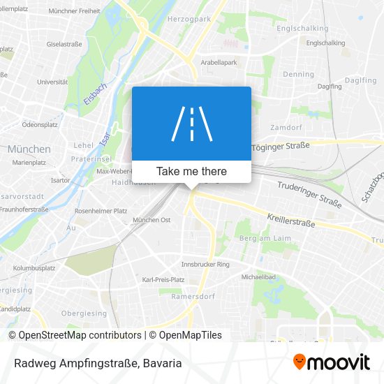 Radweg Ampfingstraße map