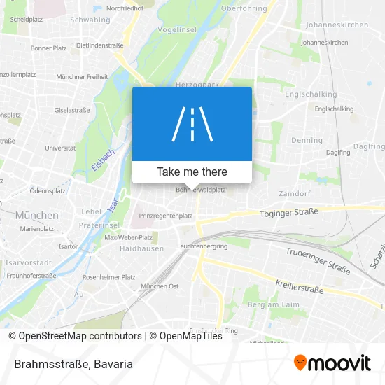 Карта Brahmsstraße