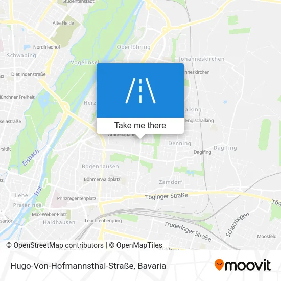 Карта Hugo-Von-Hofmannsthal-Straße