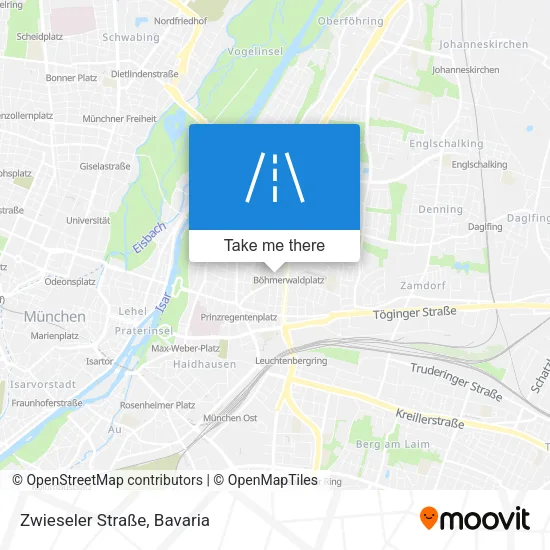Карта Zwieseler Straße