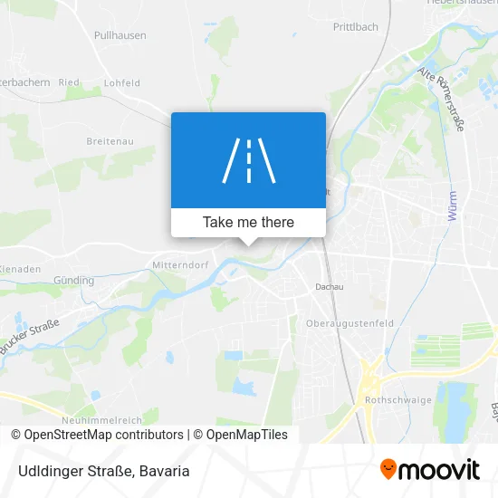 Карта Udldinger Straße