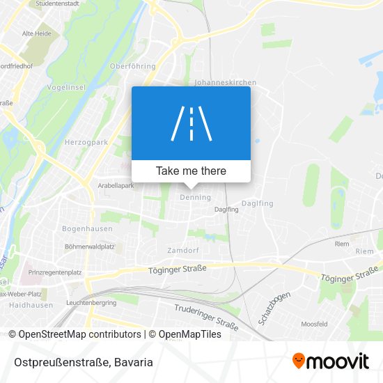 Ostpreußenstraße map