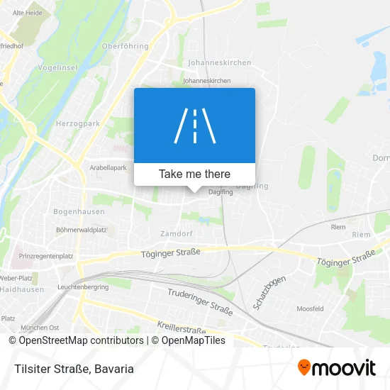 Карта Tilsiter Straße