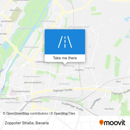 Карта Zoppoter Straße