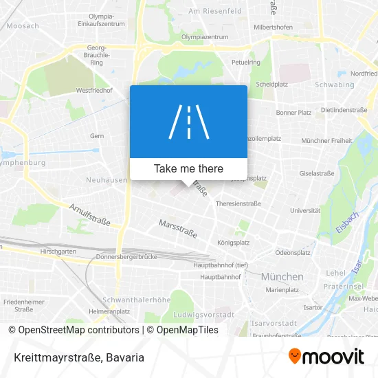 Карта Kreittmayrstraße