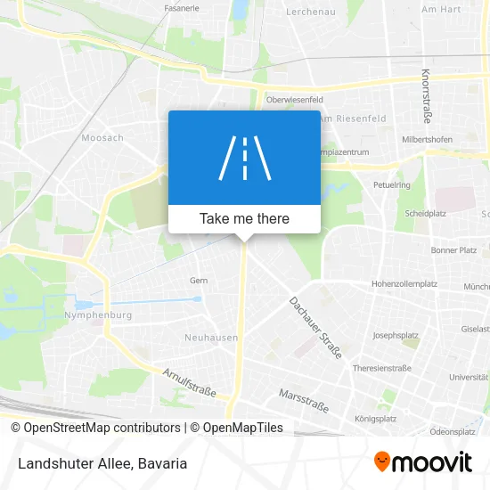 Landshuter Allee map