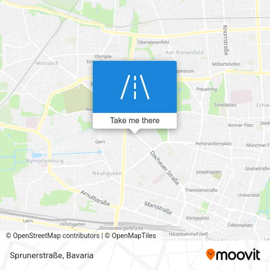 Карта Sprunerstraße