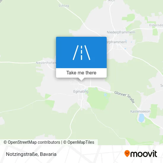 Карта Notzingstraße