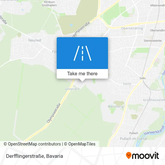 Карта Derfflingerstraße