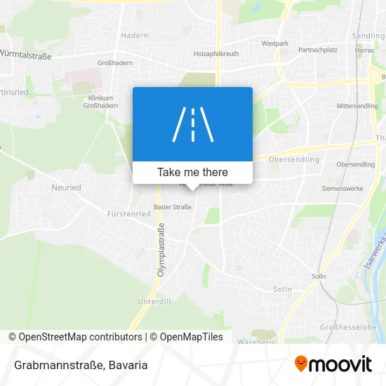 Карта Grabmannstraße