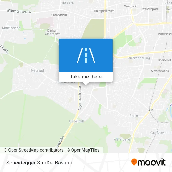 Карта Scheidegger Straße