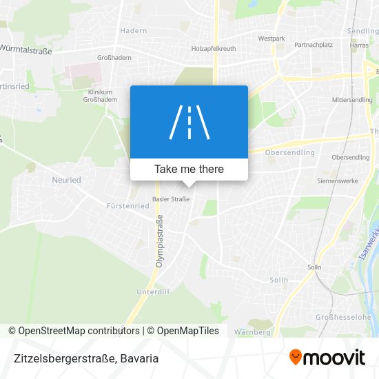 Zitzelsbergerstraße map