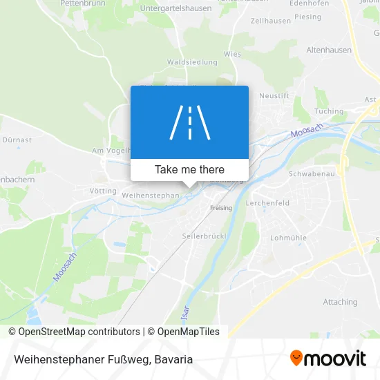 Карта Weihenstephaner Fußweg