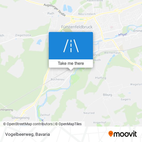 Vogelbeerweg map