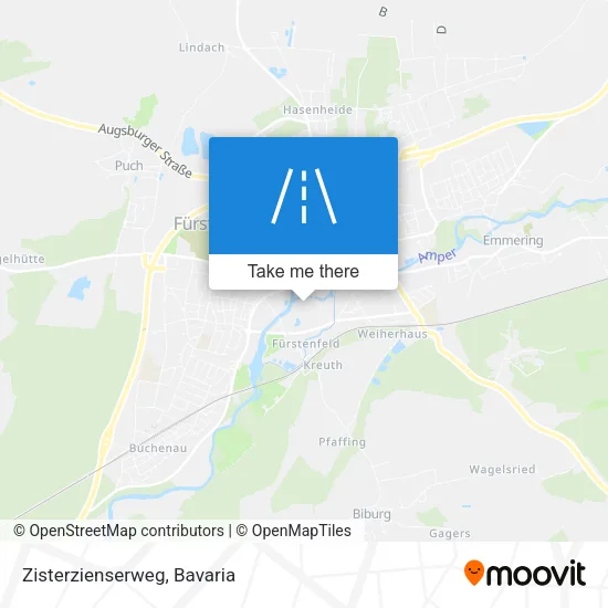 Карта Zisterzienserweg