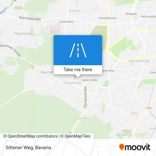 Sittener Weg map