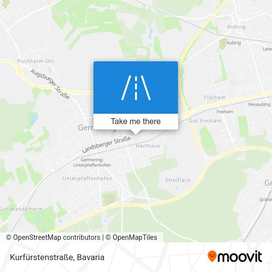 Карта Kurfürstenstraße