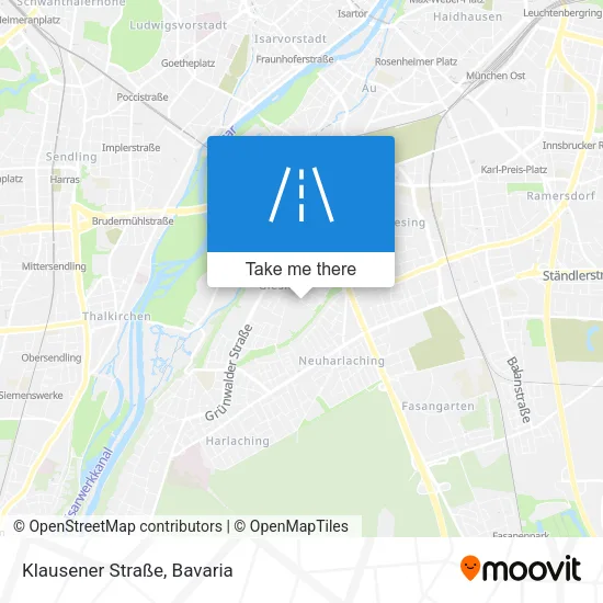 Карта Klausener Straße