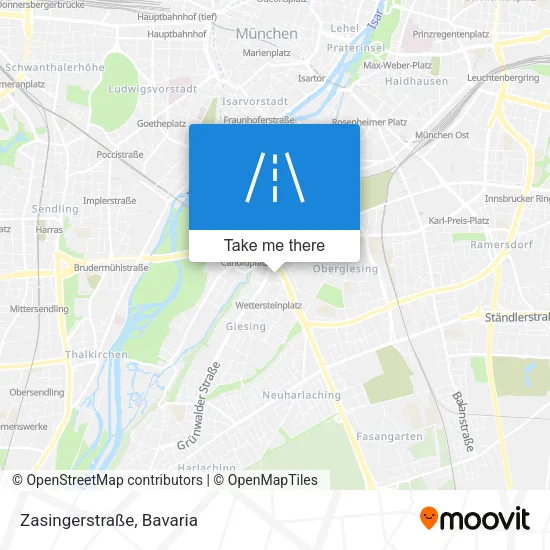 Карта Zasingerstraße