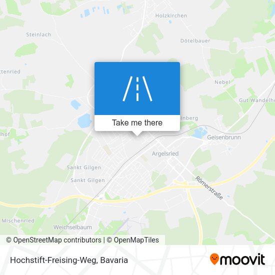 Hochstift-Freising-Weg map