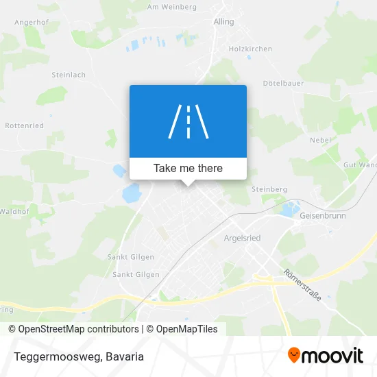 Teggermoosweg map