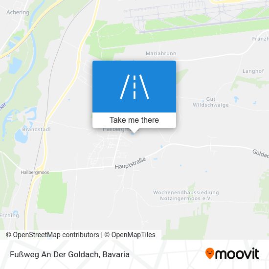 Карта Fußweg An Der Goldach