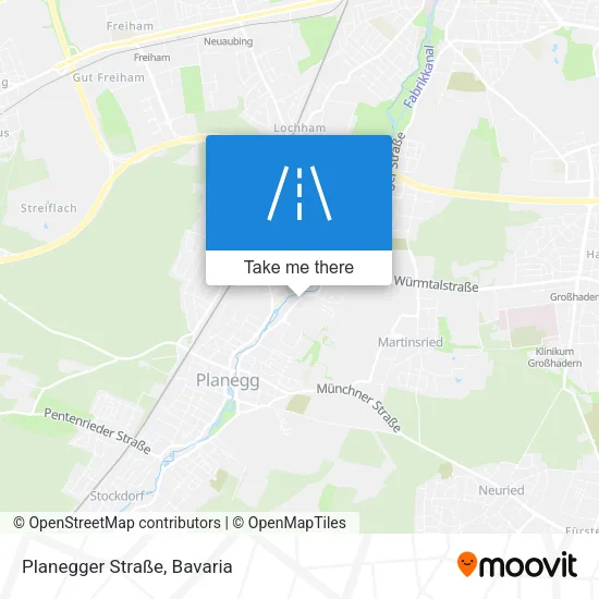 Карта Planegger Straße