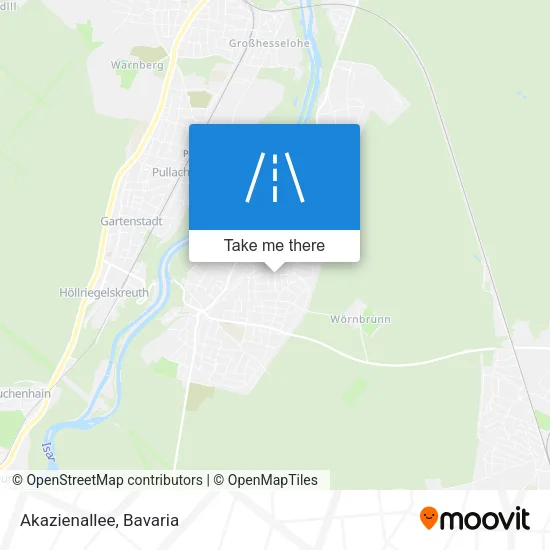 Карта Akazienallee