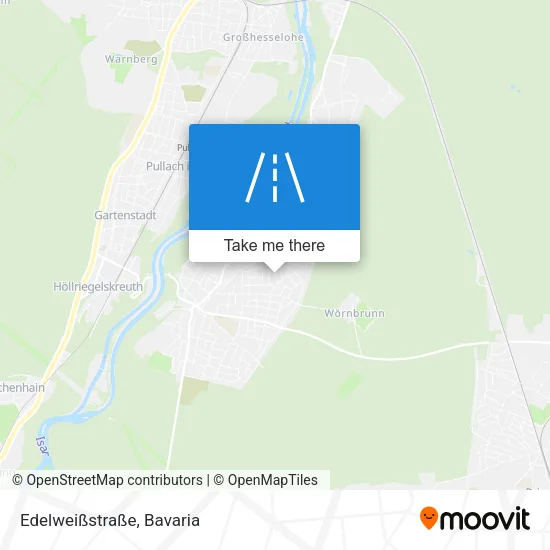 Карта Edelweißstraße