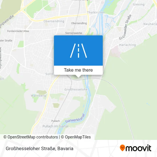 Карта Großhesseloher Straße