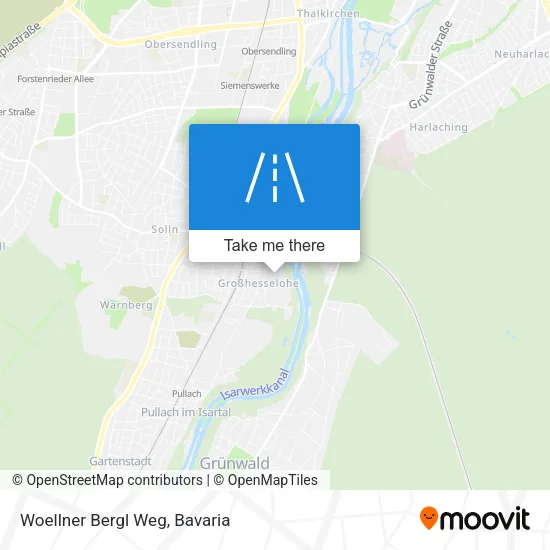 Woellner Bergl Weg map