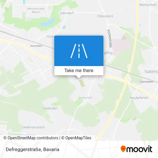Карта Defreggerstraße