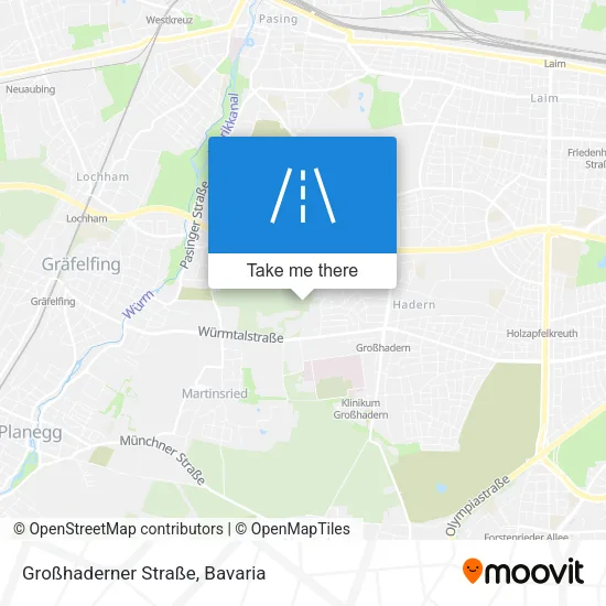 Карта Großhaderner Straße