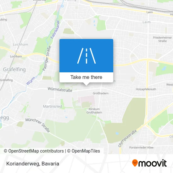 Карта Korianderweg
